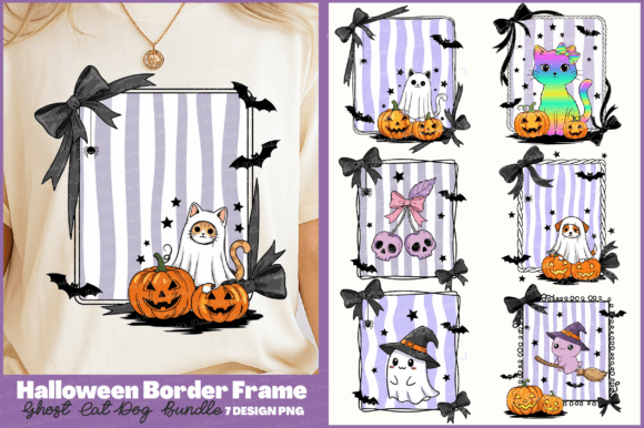Download Halloween Border Frame Ghost PNG Bundle - Bundle Collection