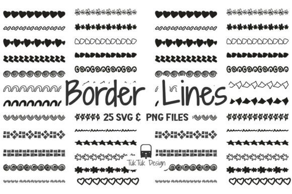 Download Doodle Border Line SVG PNG Bundle - Bundle Collection