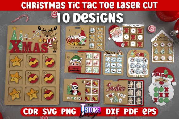 Download Christmas Tic Tac Toe Bundle|Board Games - Bundle Collection