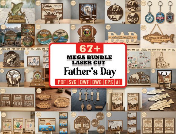 Download Father's Day Laser Cut Bundle Svg - Bundle Collection