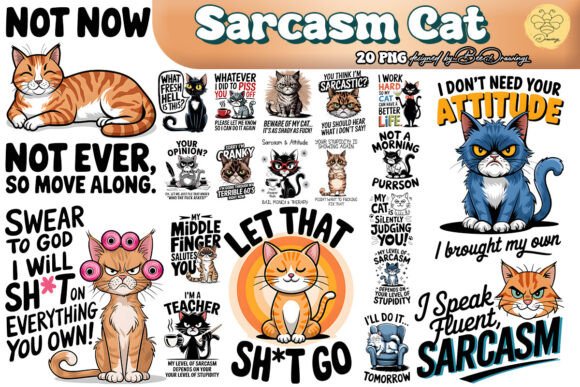 Download Sarcasm Cat Sublimation Bundle - Bundle Collection