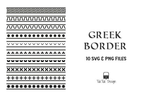 Download Greek Motif Border SVG PNG Bundle - Bundle Collection