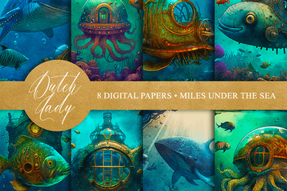 Download Miles Under the Sea Art Illustrations - Premium Resources