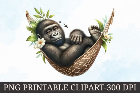 Download Adorable Animals in Hammock Clipart - Premium Resources