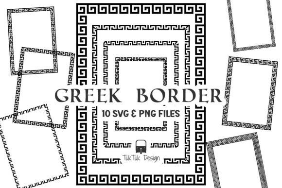 Download Greek Frame Border SVG PNG Bundle - Bundle Collection