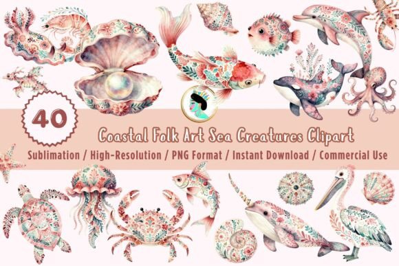 Download Pink Coastal Ocean PNG Clipart Bundle - Bundle Collection
