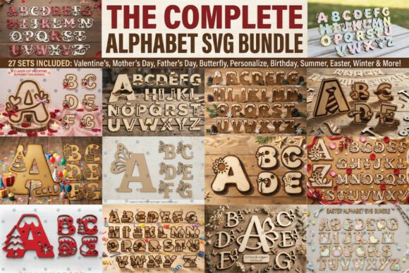 Download The Complete Alphabet SVG Bundle - Bundle Collection