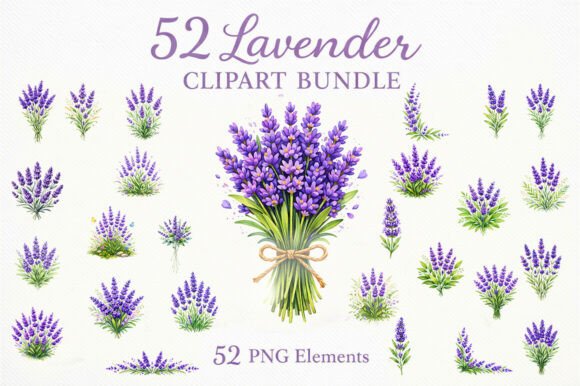 Download Lavender-watercolor-clipart-bundle-52 - Bundle Collection