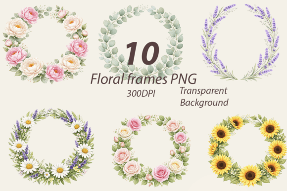 Download Botanical Frame PNG Bundle - Bundle Collection