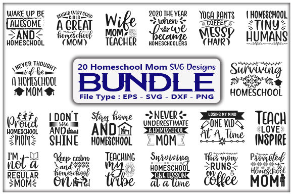 Download Homeschool Mom Design Bundle - Bundle Collection