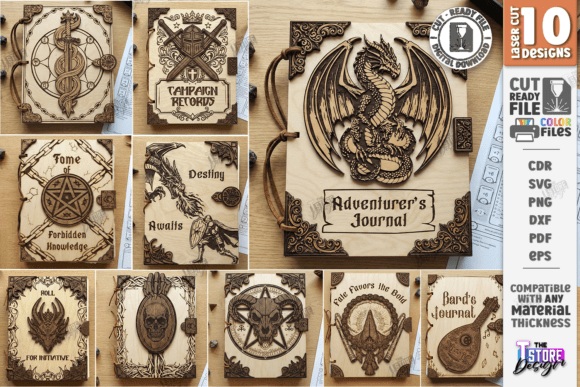 Download Fantasy Book Covers Laser Cut Bundle - Bundle Collection