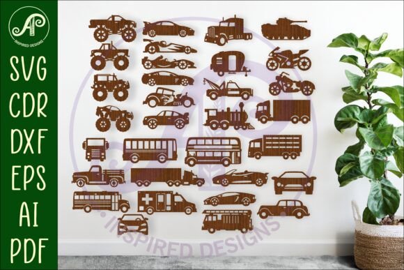 Download Vehicle SVG Bundle Cut out Shapes - Bundle Collection