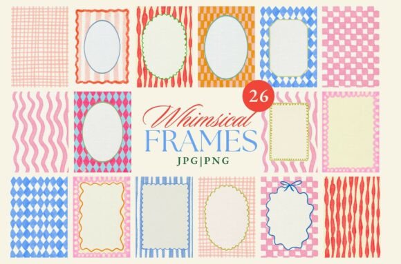 Download Whimsical Watercolor Frame Bundle - Bundle Collection