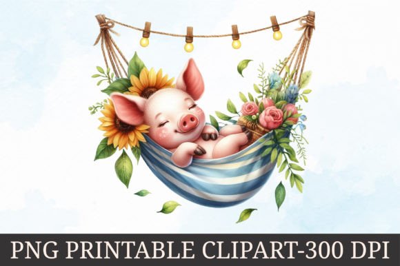 Download Adorable Animals in Hammock Clipart - Premium Resources