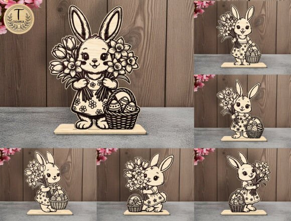 Download Easter Bunny Girl Cut File SVG Bundle - Bundle Collection
