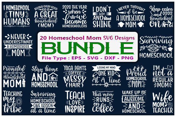 Download Homeschool Mom Design Bundle - Bundle Collection