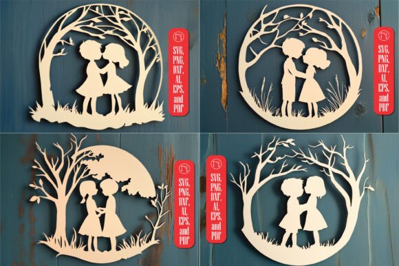 Download Paper Cut Kids Wall Decor SVG Bundle - Bundle Collection