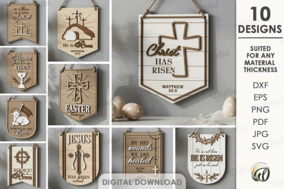 Download Christian Flags Bundle Laser Cut - Bundle Collection