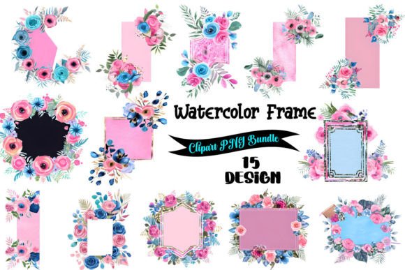 Download Watercolor Frame Clipart Bundle - Bundle Collection