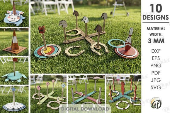 Download Ring Toss Games Bundle Laser Cut - Bundle Collection