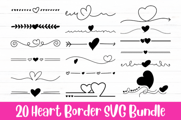 Download Heart Border SVG Bundle | Romantic Heart - Bundle Collection